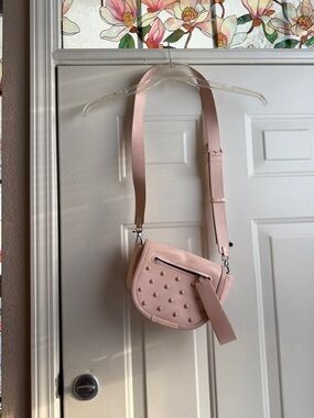 Marc Jacobs Light Pink Studded Crossbody Bag